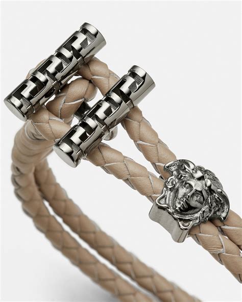 versace black medusa bra|versace medusa braided leather bracelet.